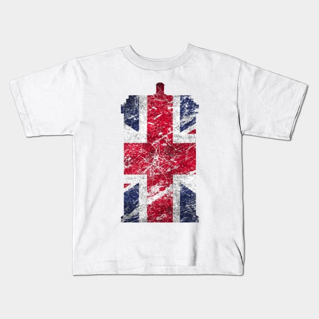 UK TARDIS Kids T-Shirt by _Eleanore_